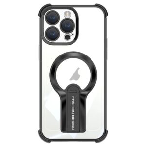 Shockproof Electroplating MagSafe Holder Phone Case For Iphone 16, 16 Plus, 16 Pro, 16 Pro Max