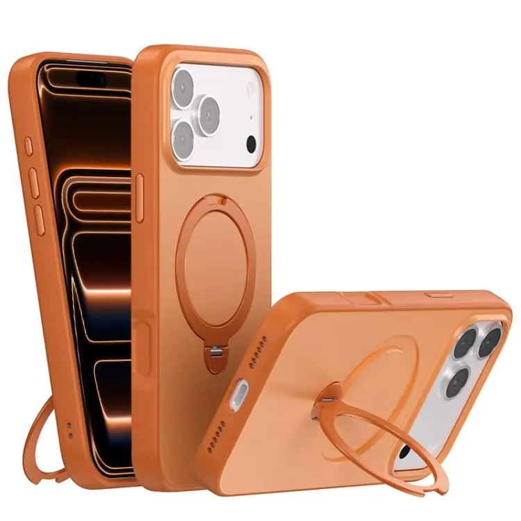 Contrast Color Rotation Holder Magsafe Phone Case For Iphone 17, 17 Pro, 17 Pro Max, Air