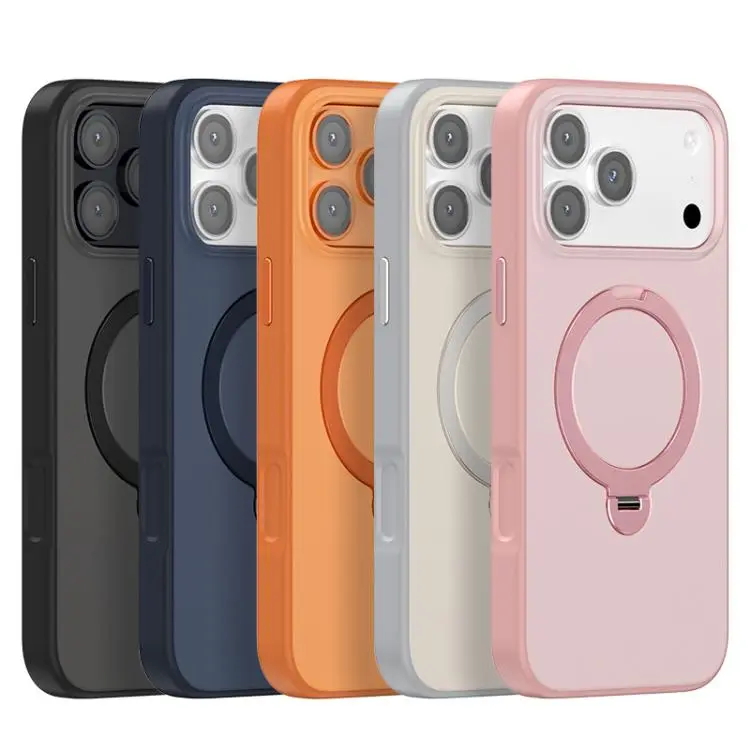 Contrast Color Rotation Holder Magsafe Phone Case For Iphone 17, 17 Pro, 17 Pro Max, Air - Image 2