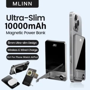 Charging Fast  – Power Bank for MagSafe,Magnetic Wireless 20W Portable Battery For iPhone Samsung Xiaomi iWatch 10000mAh Ultra Slim