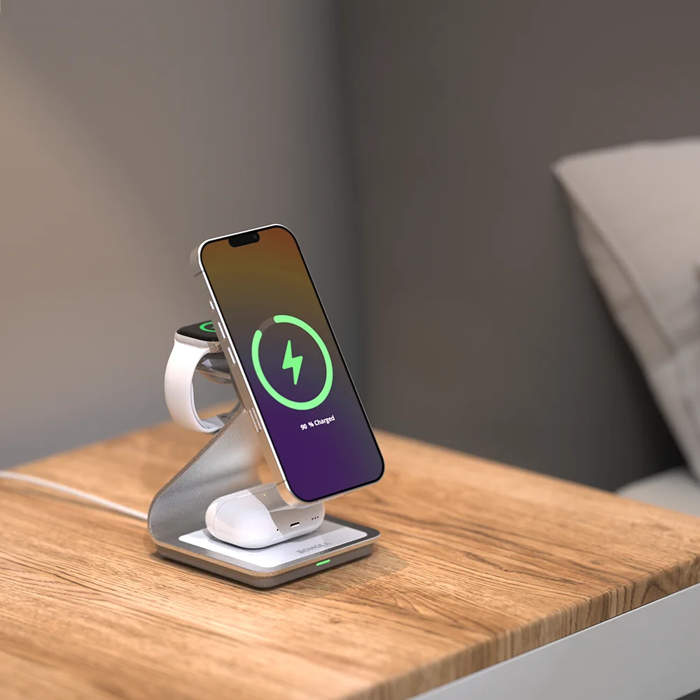 Charger for iPhone 16/15/13/14 Pro/12 30W Magnetic 3 in 1 Wireless Wireless Charging Station for Apple Watch/AirPods Pro - Image 4